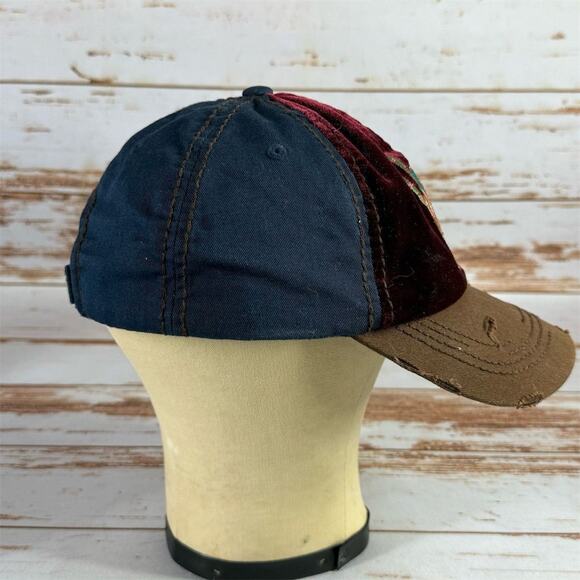 Catchfly Unisex Velvet Cactus Embroidered Snapback Cap Multicolor - Picture 2 of 6